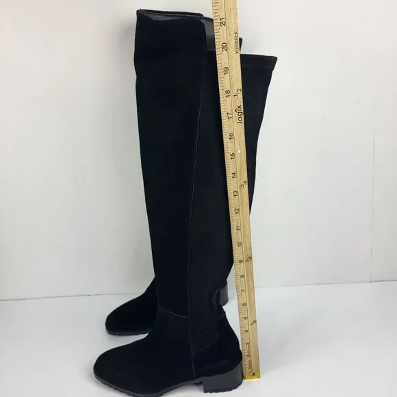 Blondo Starla Waterproof Black Suede Over-The-Knee Boots Women's Size 6.5M - Picture 4 of 16